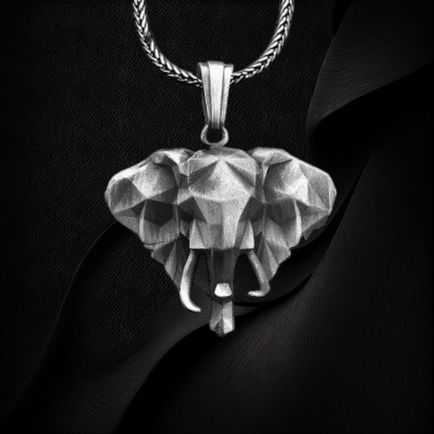 Collar Cabeza de Elefante Origami