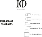 ANILLO SELLO ORO MACIZO  CUADRADO