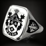 ANILLO SELLO PLATA MACIZO  CUADRADO