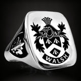 ANILLO SELLO PLATA MACIZO  CUADRADO