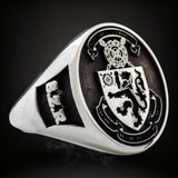 ANILLO SELLO PLATA MACIZO  OVAL