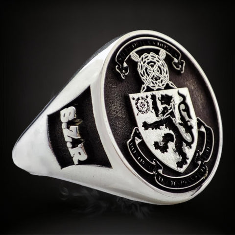 ANILLO SELLO PLATA MACIZO  OVAL