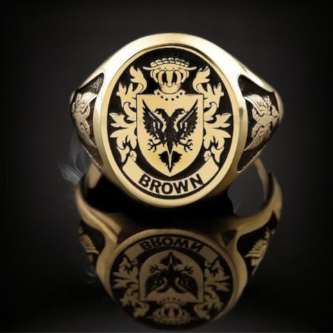 ANILLO SELLO ORO MACIZO  OVAL