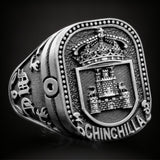 ANILLO SELLO PLATA 3D MACIZO  CUADRADO
