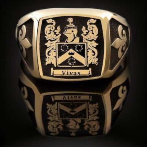 ANILLO SELLO ORO MACIZO  CUADRADO