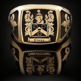 ANILLO SELLO ORO MACIZO  18K