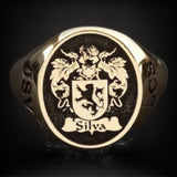 ANILLO SELLO ORO MACIZO  OVAL