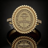 ANILLO SELLO DAMA CUERDA CIRCONIA