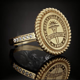 ANILLO SELLO DAMA CUERDA CIRCONIA