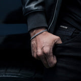 Brazalete Tejido Cubano Plata 925