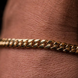 Brazalete Tejido Cubano Oro