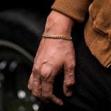 Brazalete Tejido Cubano Oro