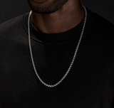 CUBE CHAIN, BOX WEAVE NECKLACE IN 14K YELLOW GOLD, 4mm Width.