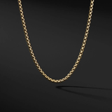 CUBE CHAIN, BOX WEAVE NECKLACE IN 14K YELLOW GOLD, 4mm Width.